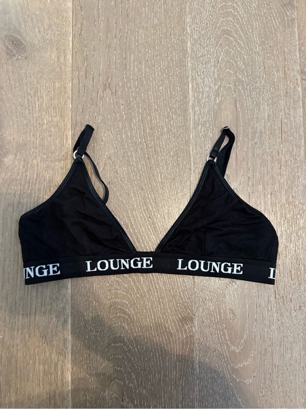 LOUNGE Triangle Bralette - Black